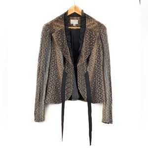 Vintage Alberto Makali Studded Animal Print Jacket Size Medium